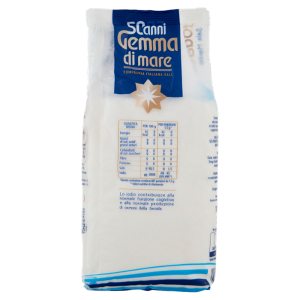 Gemma di mare Iodato Sale Marino Fino 1000 g