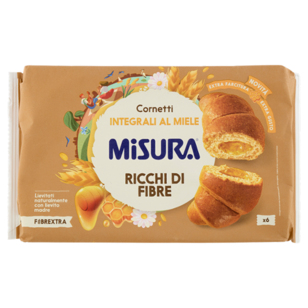 Misura Fibrextra 6 Cornetti Integrali al Miele 308 g