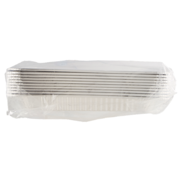 Vanto Contenitore in Alluminio 53x32x4 cm 10 pezzi