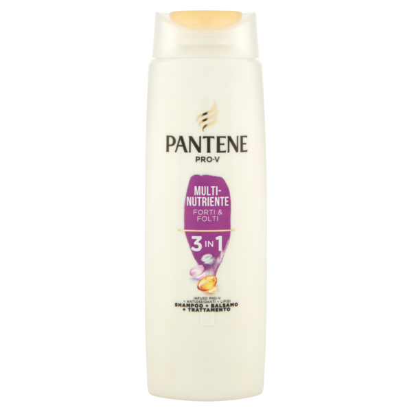 Pantene Shampoo+Balsamo+Trattamento 3in1 Multi-Nutriente Forti & Folti 225 ml