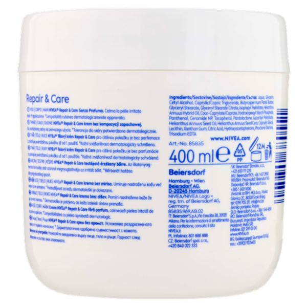 Nivea Repair & Care Pelle Secca & Sensibile 400 ml