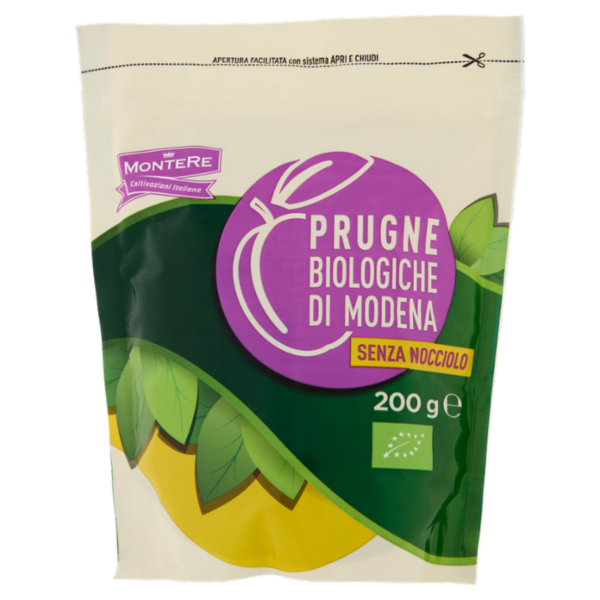 MonteRé Prugne Biologiche di Modena Senza Nocciolo 200 g