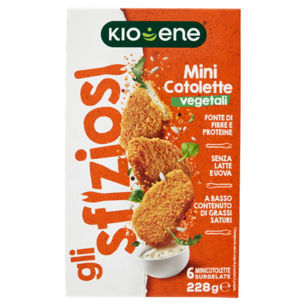 Kioene gli sfiziosi Mini Cotolette vegetali 6 Minicotolette Surgelate 228 g
