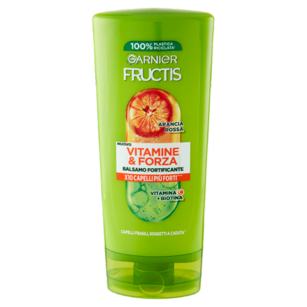 Garnier Fructis Balsamo Vitamine & Forza, balsamo fortificante, ideale per capelli fragili, 200 ml