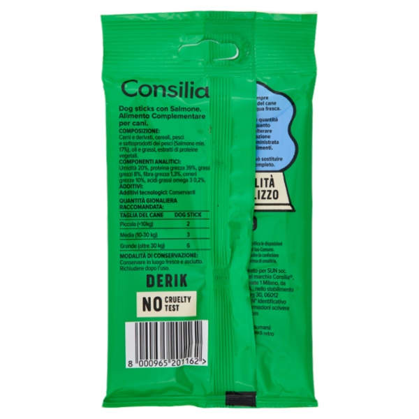 Consilia Derik Cane Dog Stick con Salmone 90 g
