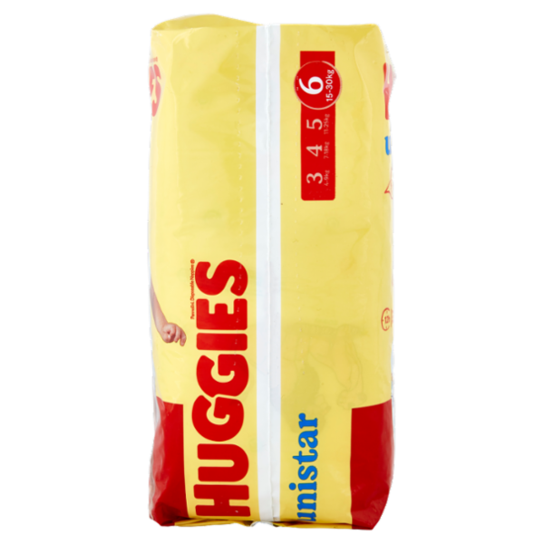Huggies unistar Pannolini 6 15-30 Kg 12 pz