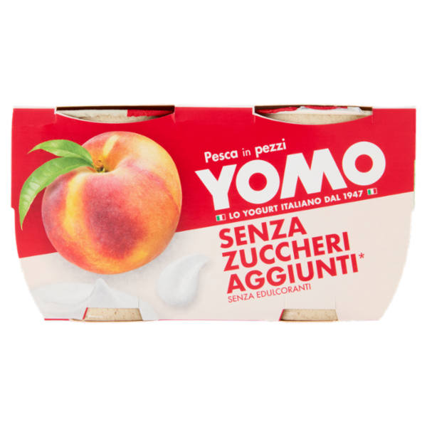 Yomo Senza Zuccheri Aggiunti* Pesca in pezzi 2 x 125 g