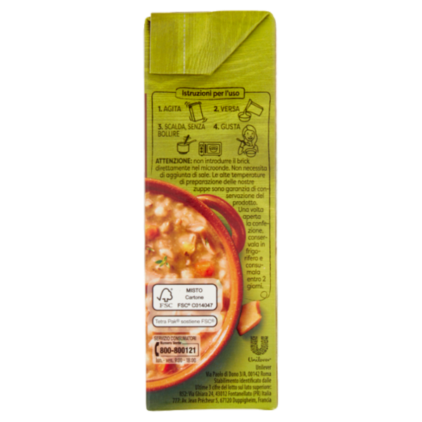 Knorr Zuppa Boscaiola con Cereali, Zucca e Porcini 500 ml