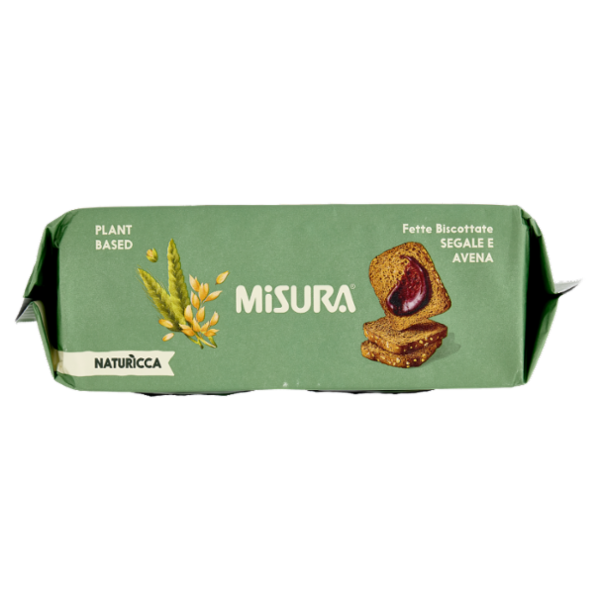 Misura Naturìcca Fette Biscottate Segale e Avena Plant Based 320 g
