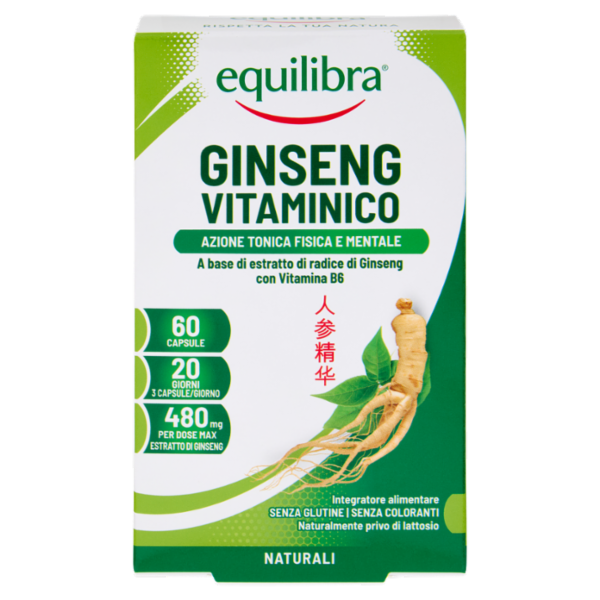 equilibra Ginseng Vitaminico 60 Capsule 19,2 g