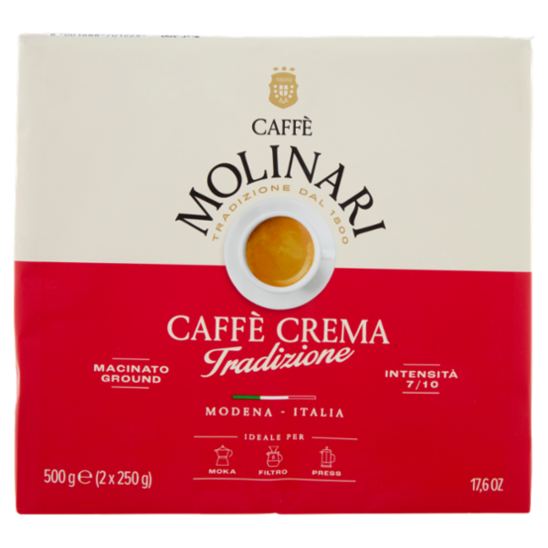 Caffè Molinari Caffè Crema Tradizione Macinato 2 x 250 g