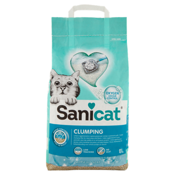 Sanicat Clumping Lettiera agglomerante Marseille Soap 8 L