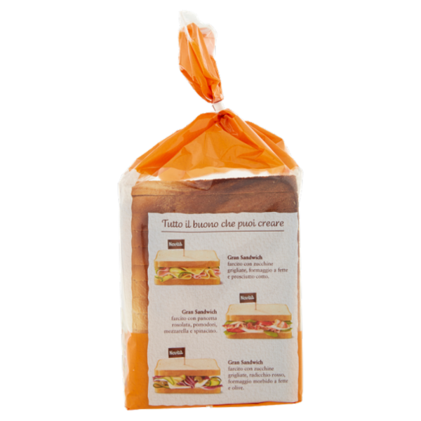 Mulino Bianco Gran Sandwich Pane Bianco Ideale per Panini 500g