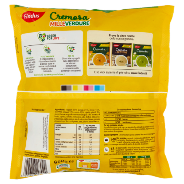Findus Cremosa Milleverdure Rustica 600 g