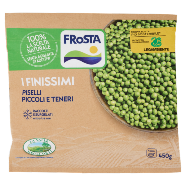 FRoSTA i Finissimi Piselli Piccoli e Teneri Surgelati 450 g