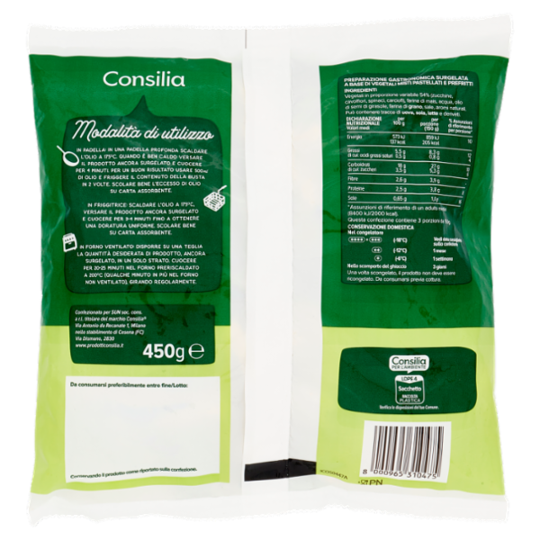 Consilia Verdure Miste Pastellate Surgelate 450 g