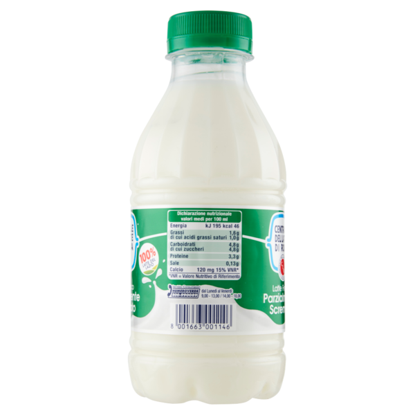 Centrale del Latte di Roma Latte Fresco Parzialmente Scremato 500 ml