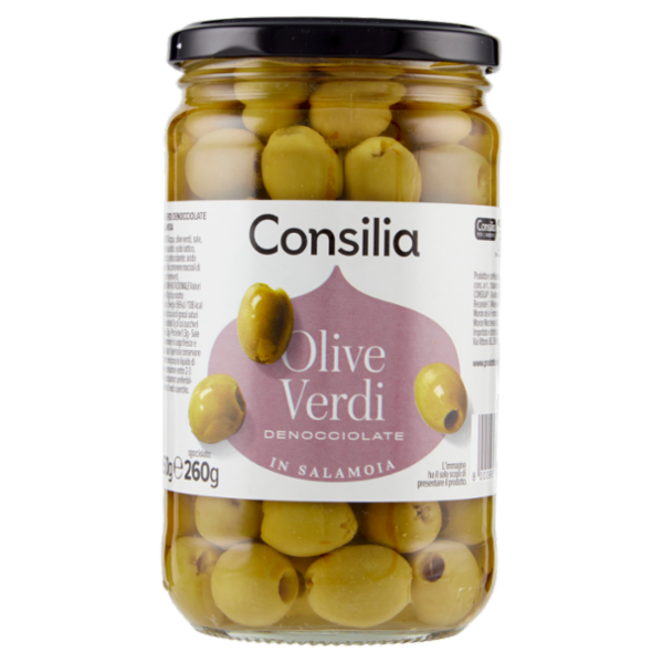 Consilia Olive Verdi Denocciolate in Salamoia 550 g