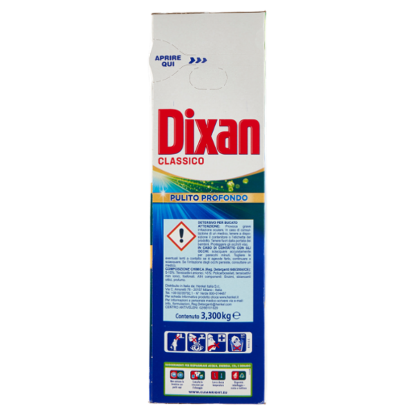 DIXAN Polvere Classico 60 lavaggi 3,300 kg
