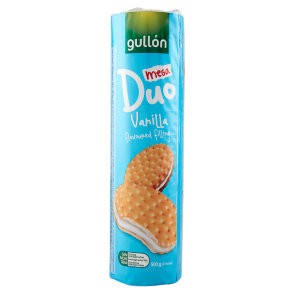 Gullón Mega Duo Crema sabor Vainilla 500 g
