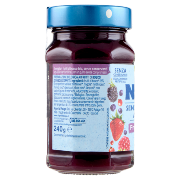 Rigoni di Asiago Natù Senza Zuccheri Aggiunti° Frutti di bosco bio 240 g