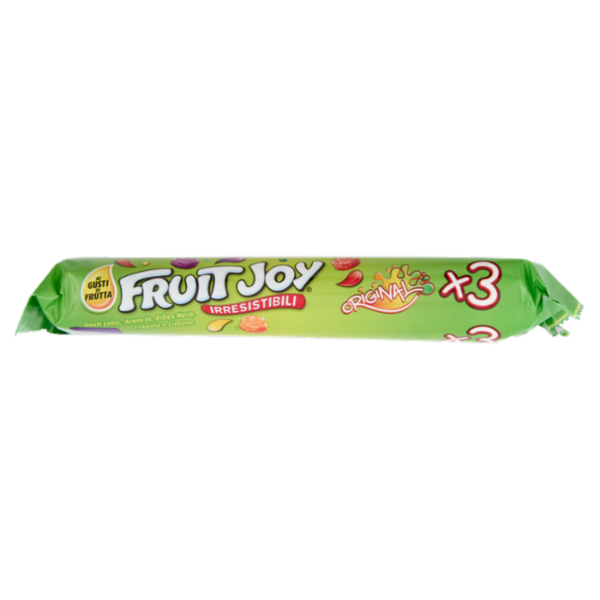 FRUIT JOY Original Caramelle Gommose alla Frutta Assortite 3 Tubi da 41g