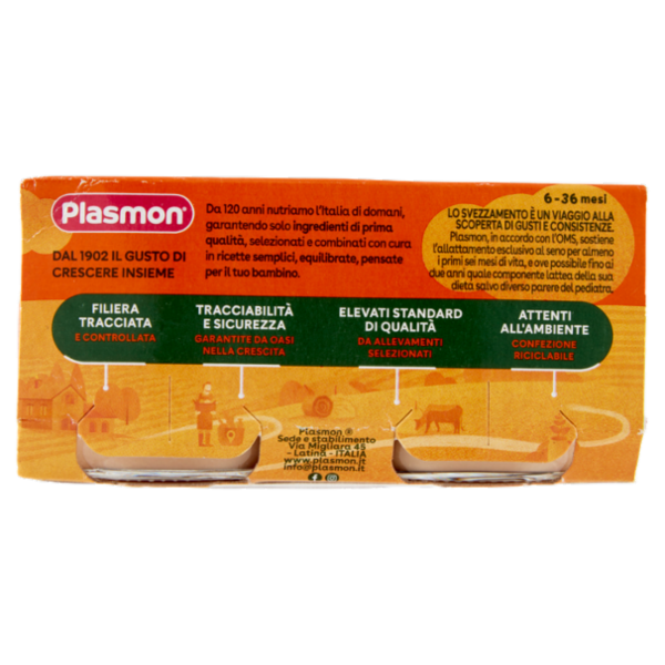 Plasmon Omogeneizzato Manzo con cereale 2 x 80 g