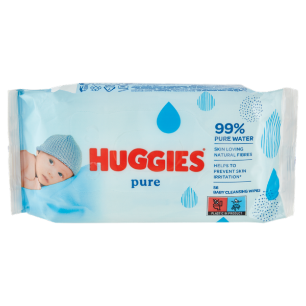 Huggies pure Baby Cleansing Wipes 56 pz