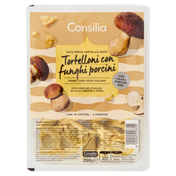 Consilia Tortelloni con Funghi Porcini 250 g