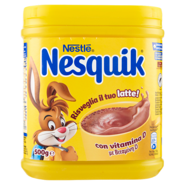 NESQUIK Preparato Solubile per Bevanda con Cacao Magro barattolo 500 g