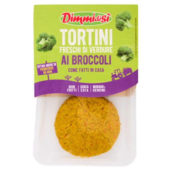 DimmidiSì Tortini Freschi di Verdure ai Broccoli 2 x 80 g