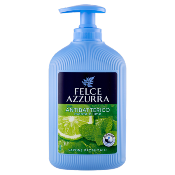 Felce Azzurra con Antibatterico menta e lime Sapone Profumato 300 ml