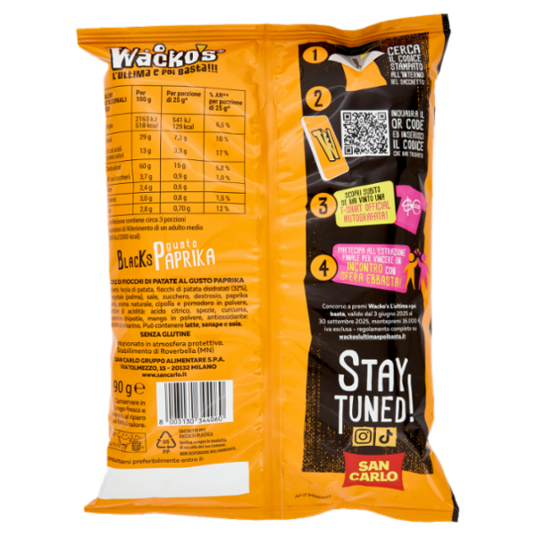 Wacko's Blacks gusto Paprika 90 g