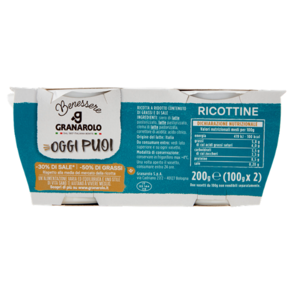 Granarolo Benessere Ricottine 2 x 100 g