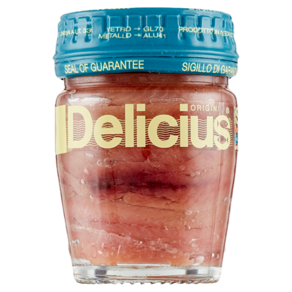 Delicius Canale di Sicilia Filetti di Alici in olio di oliva (46%) 58 g
