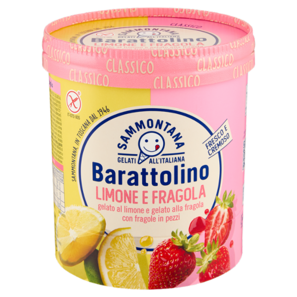 Sammontana Barattolino Classico Limone e Fragola 500 g