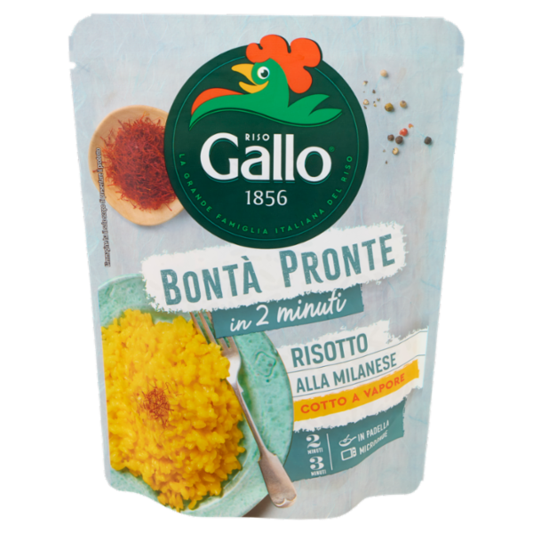 Riso Gallo Bontà Pronte in 2 minuti Risotto alla Milanese 250 g