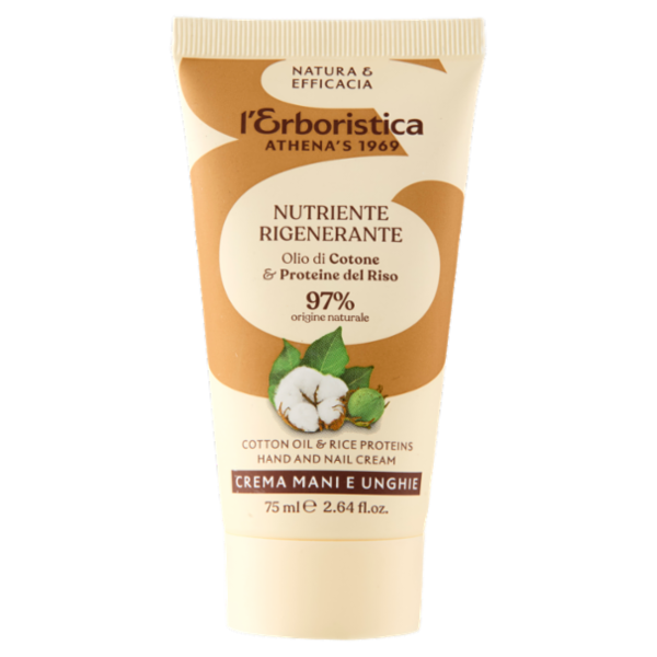 l'Erboristica Crema Mani e Unghie Nutriente Rigenerante Olio di Cotone & Proteine del Riso 75 ml