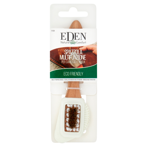 Eden Natural Comfort Spazzola Multifunzione per Camoscio e Nubuk