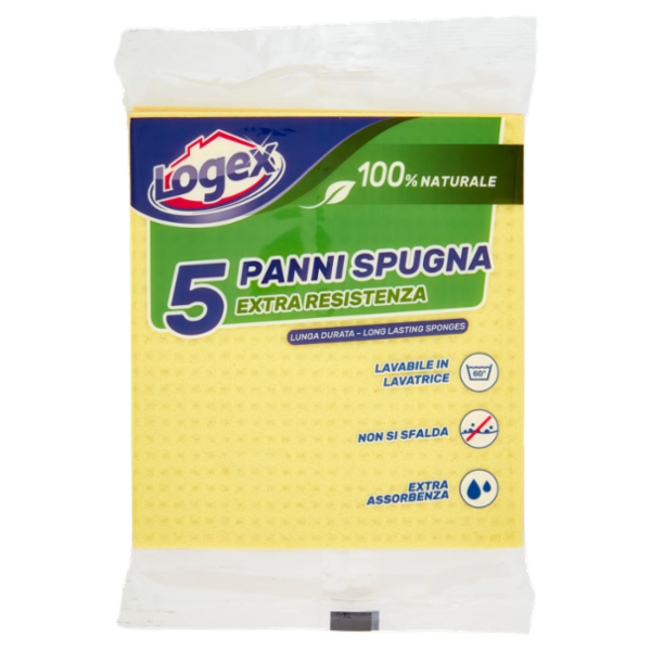 Logex Panni Spugna Extra Resistenza 5 pz