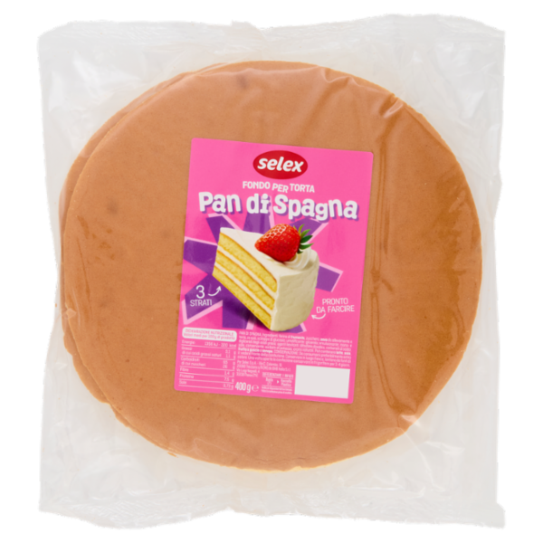 Selex Fondo per Torta Pan di Spagna 3 Strati 400 g