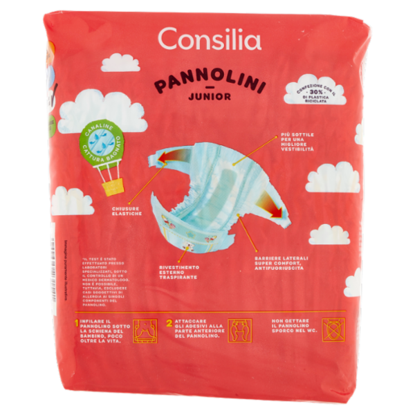 Consilia Pannolini per Bambini Junior 11-25 kg 5 18 pezzi