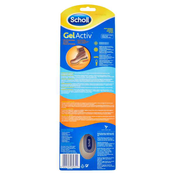Scholl GelActiv Work Uomo Numero: 40-46.5