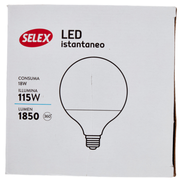 Selex Lampadina Led SMD Sfera E27 18W