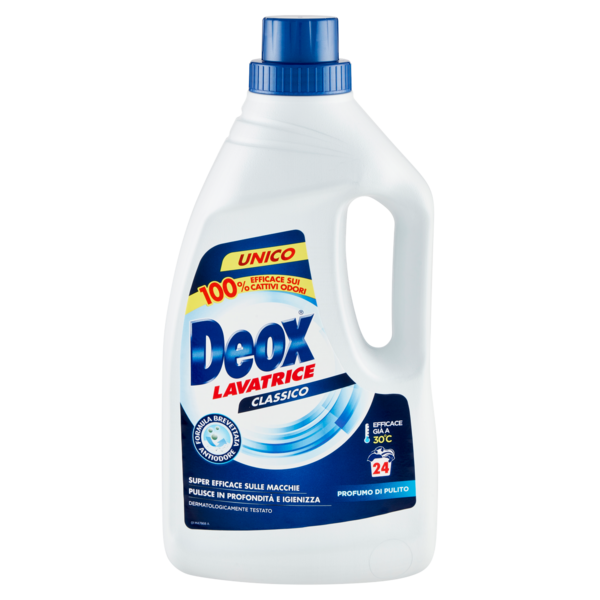 Deox Lavatrice Classico Profumo di Pulito, 24 lav, 1200 ml