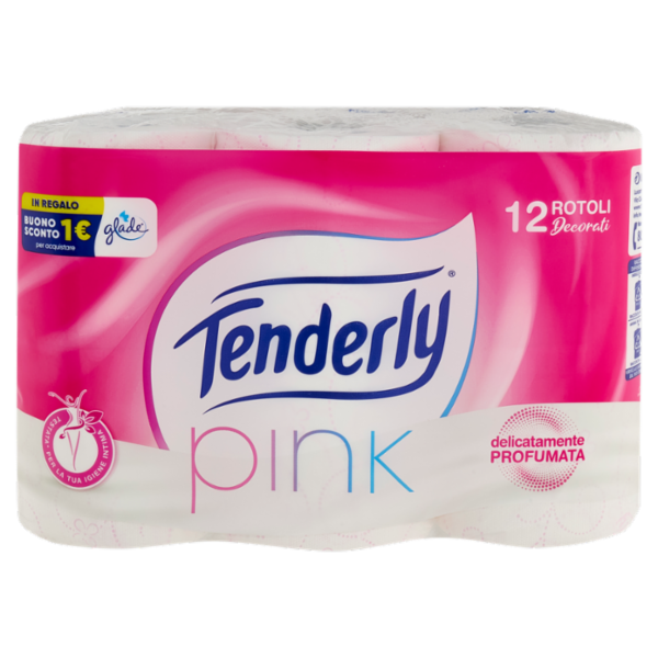 Tenderly pink Rotoli Decorati 12 pz