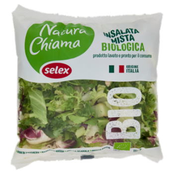 Selex Natura Chiama Insalata Mista Lavata e Pronta Per Il Consumo Biologica