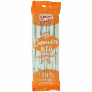 Kimonio Bio Cannucce Incartate Con Snodo Biodegradabili 40 Pezzi