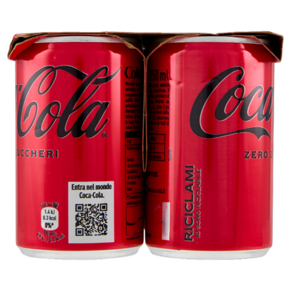 Coca-Cola Zero Minican 6 x 15 cl