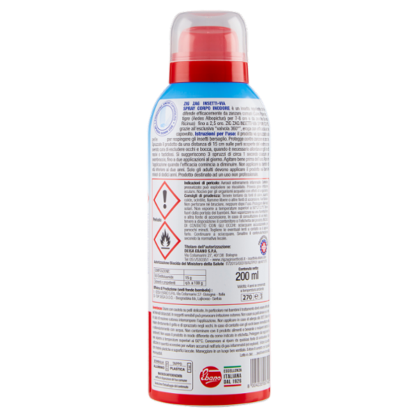 Zig Zag Insetti-Via Antipuntura Max zanzare comuni, tigre e zecche 200 ml